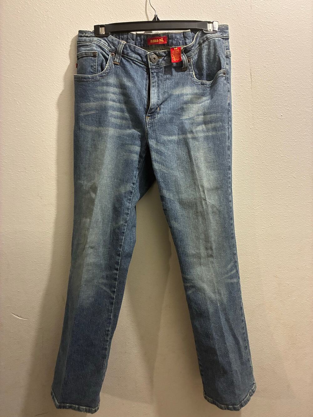 Vintage Zana Di Jeans - Size 14 - Medium/Dark Wash Blue Denim Y2K 90s